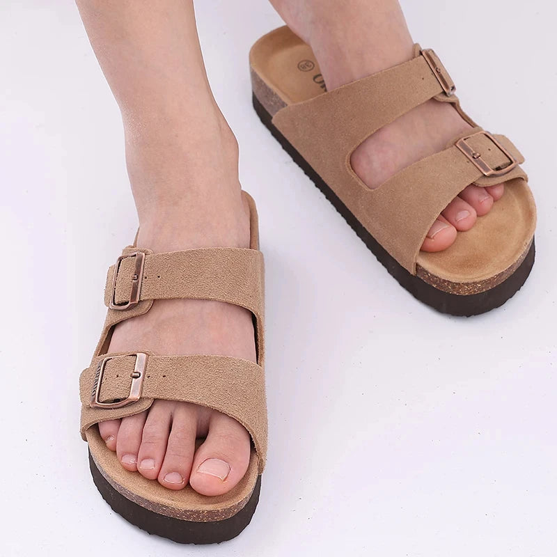 Summer Buckle Slippers