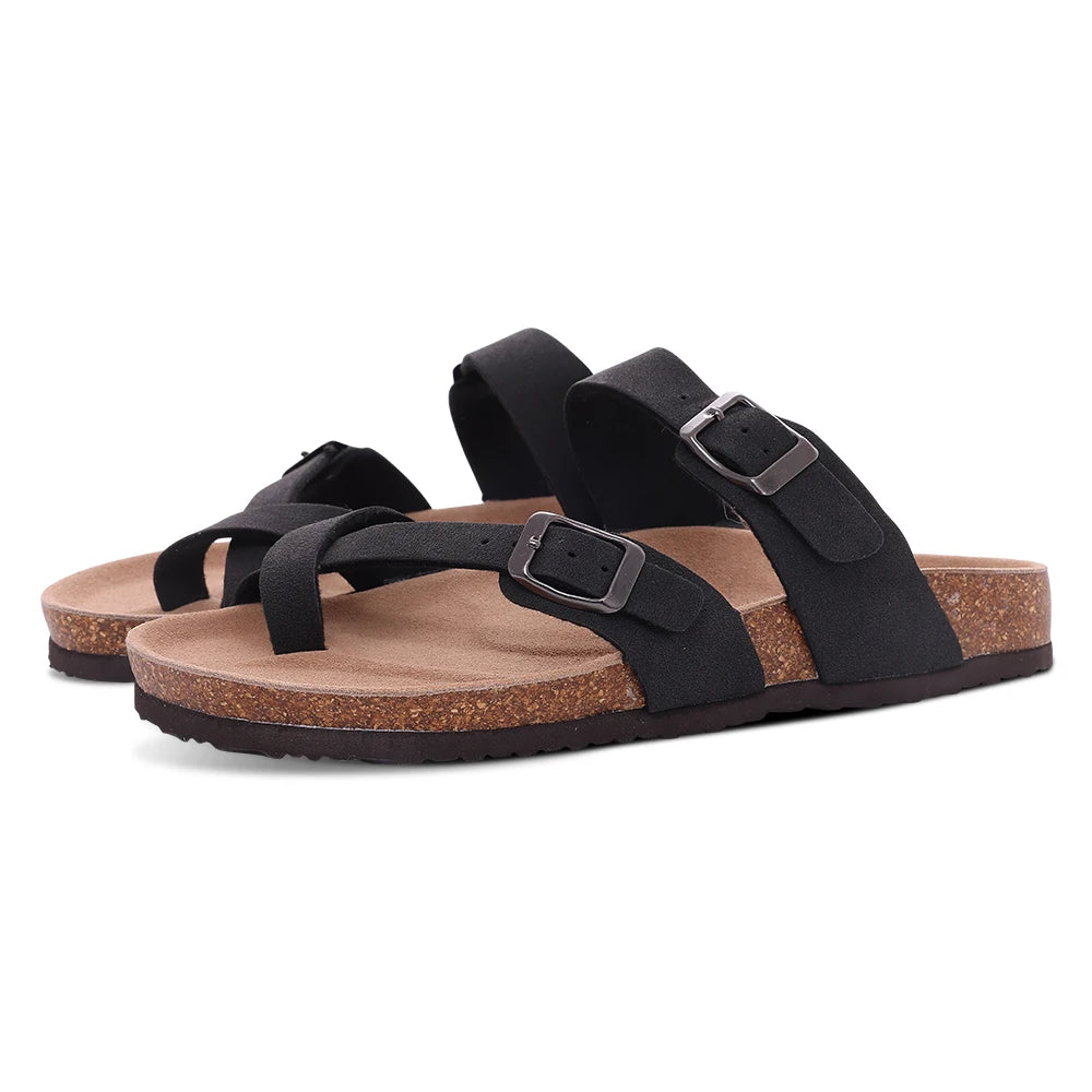 Summer Buckle Slippers